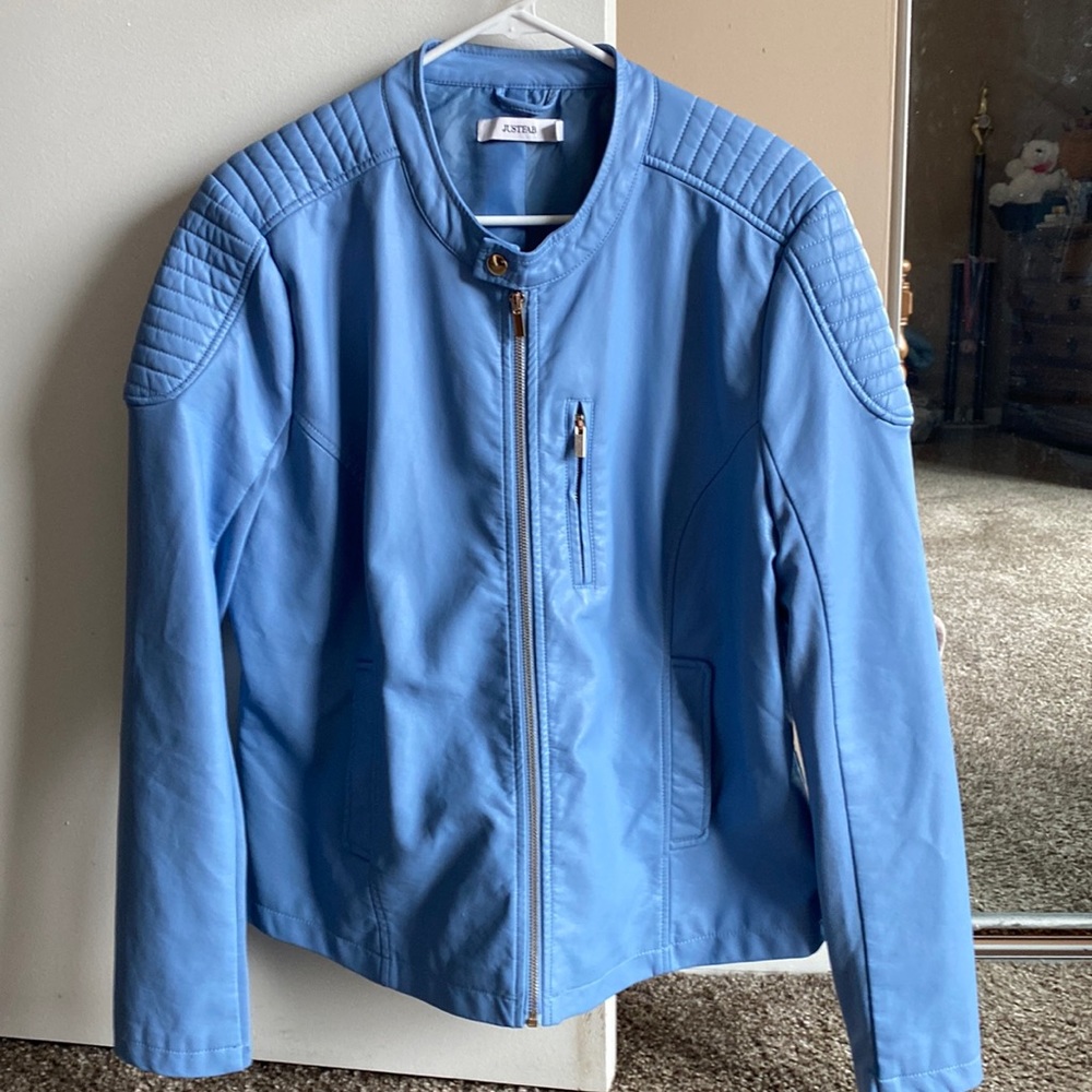 Faux leather jacket never worn